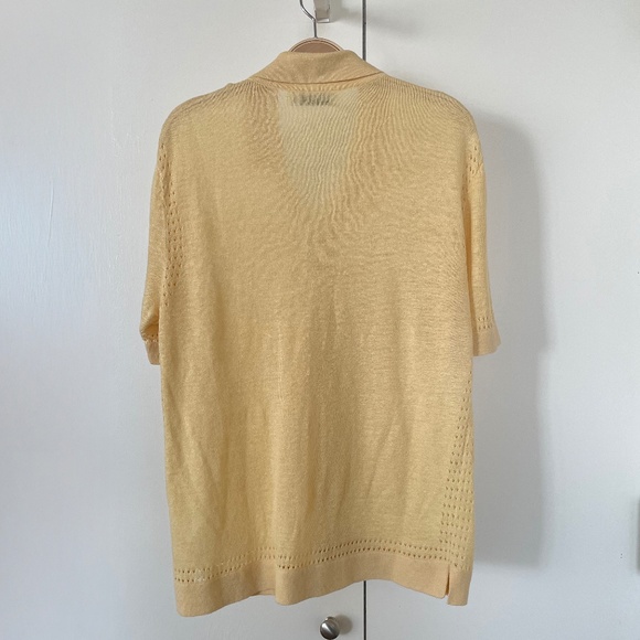 Venroy Knitted Contrast Stitch Short Sleeve Shirt - Picture 2 of 10